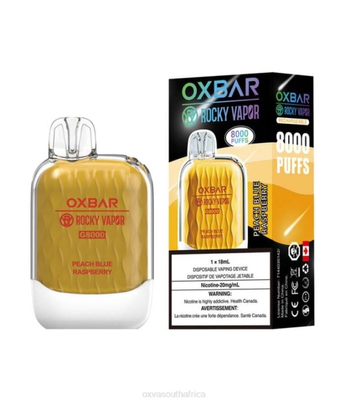 OXVA Vape Shop - OXVA OXBAR G8000 PEACH BLUE RASPBERRY LN4B37