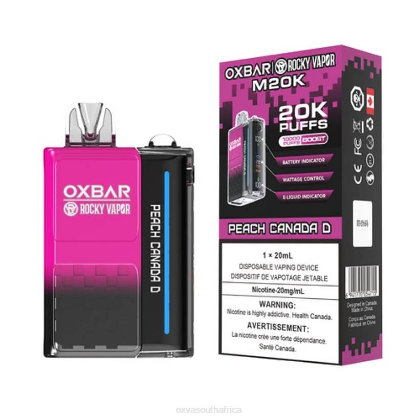 OXVA Vape Flavors - OXVA OXBAR M20K PEACH CANADA D LN4B6