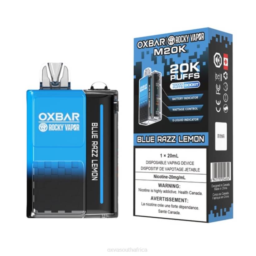 OXVA Vape South Africa - OXVA OXBAR M20K BLUE RAZZ LEMON LN4B2