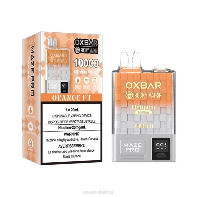 OXVA Vape Price - OXVA OXBAR MAZE PRO 10000 ORANGE FT LN4B15