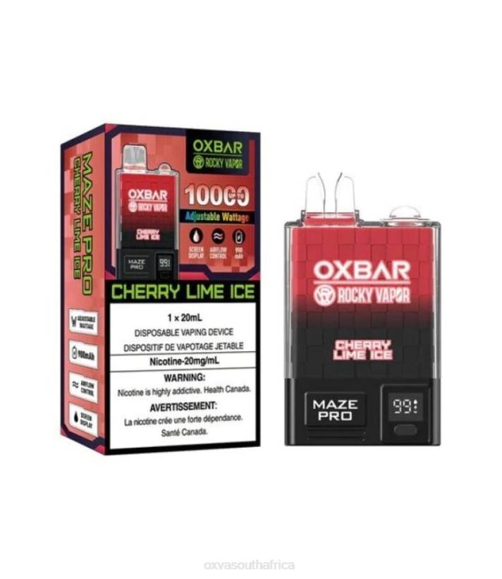 OXVA Vape Store - OXVA OXBAR MAZE PRO 10000 CHERRY LIME ICE LN4B28