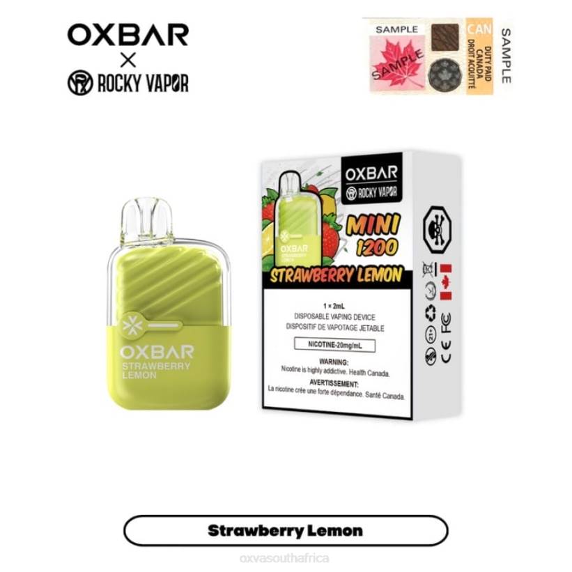 OXVA Online Store - OXVA OXBAR MINI 1200 STRAWBERRY LEMON LN4B19