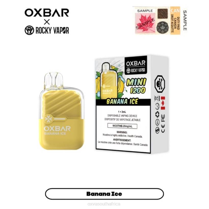 OXVA Price - OXVA OXBAR MINI 1200 BANANA ICE LN4B23